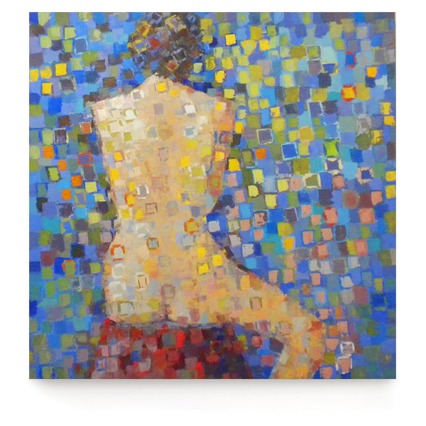 Nude on Blue